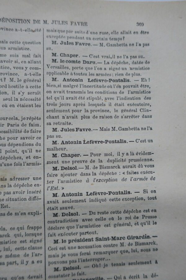 1870 enquète parlemantaire sur les actes du gouvernement de la défense nationale – Image 5