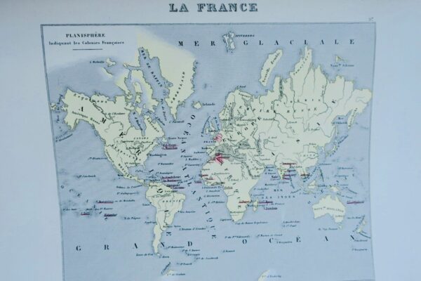 ATLAS MIGEON, POIRÉE, VUILLEMIN. La France et ses Colonies. Atlas illustré 1871 – Image 17