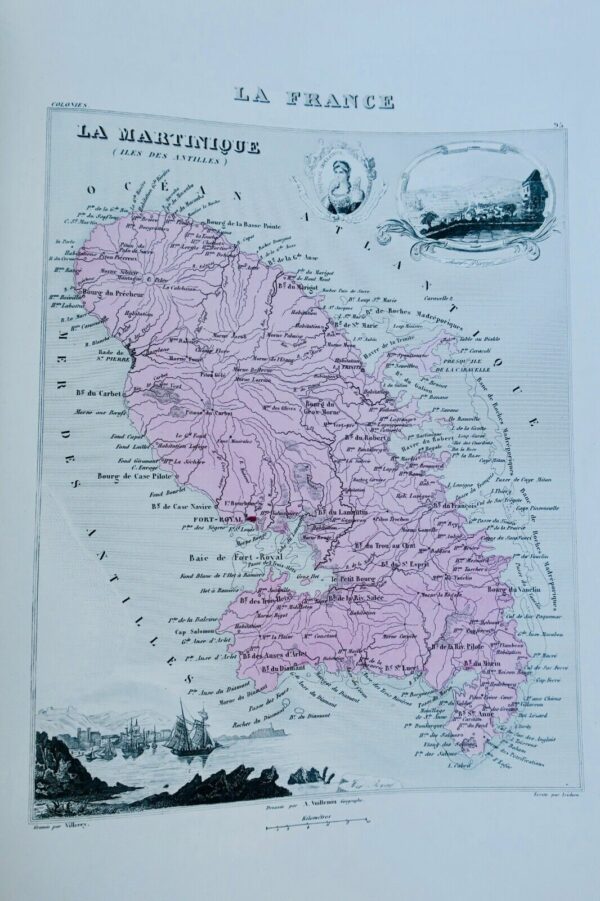 ATLAS MIGEON, POIRÉE, VUILLEMIN. La France et ses Colonies. Atlas illustré 1871 – Image 19