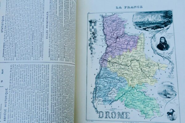 ATLAS MIGEON, POIRÉE, VUILLEMIN. La France et ses Colonies. Atlas illustré 1871 – Image 3