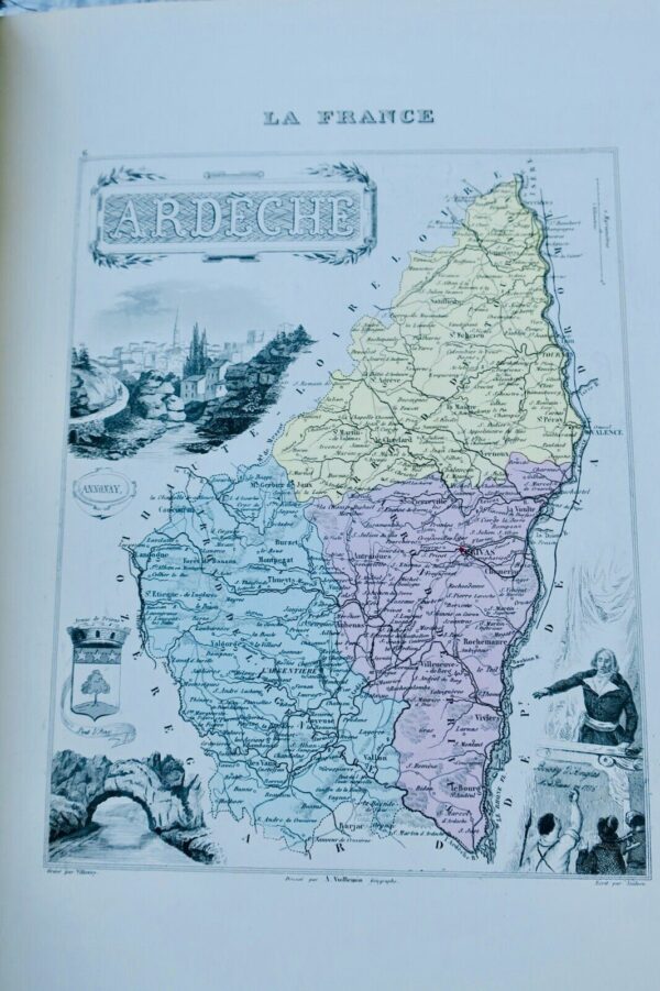 ATLAS MIGEON, POIRÉE, VUILLEMIN. La France et ses Colonies. Atlas illustré 1871 – Image 9