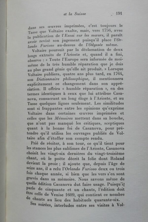 CASANOVA - BIOGRAPHIE NOUVELLE D'APRES DES DOCUMENTS INEDITS 1962 – Image 4