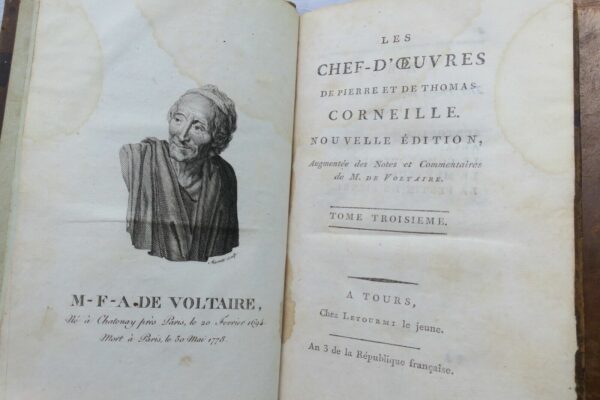 CORNEILLE (Pierre et Thomas). Les chef-d'oeuvres de.. 1795 – Image 4