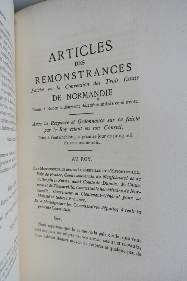 Cahiers des états de Normandie sous les règnes de Louis XIII et de Louis XIV