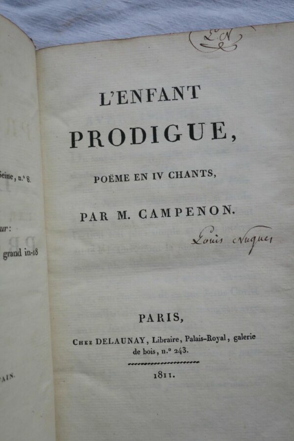 Campenon L'enfant prodigue, poème en IV chants.1811 – Image 10