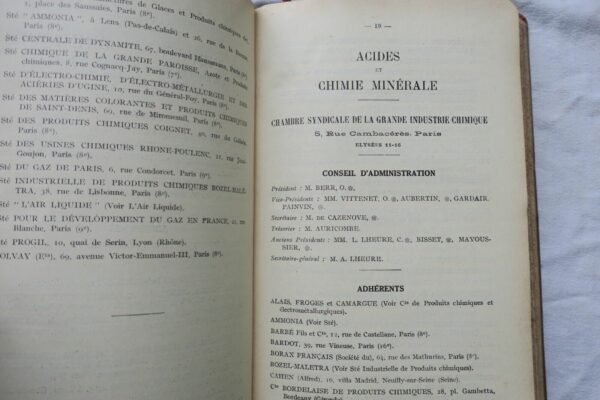 Chimie Annuaire Union des Industries Chimiques 1930-1939 – Image 9