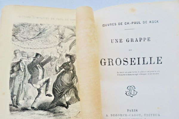 DE KOCK CH. PAUL UNE GRAPPE DE GROSEILLE. A. DEGORCE-CADOT – Image 7