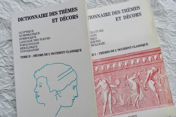 DICTIONNAIRE DES THEMES ET DECORS. 3 VOLUMES