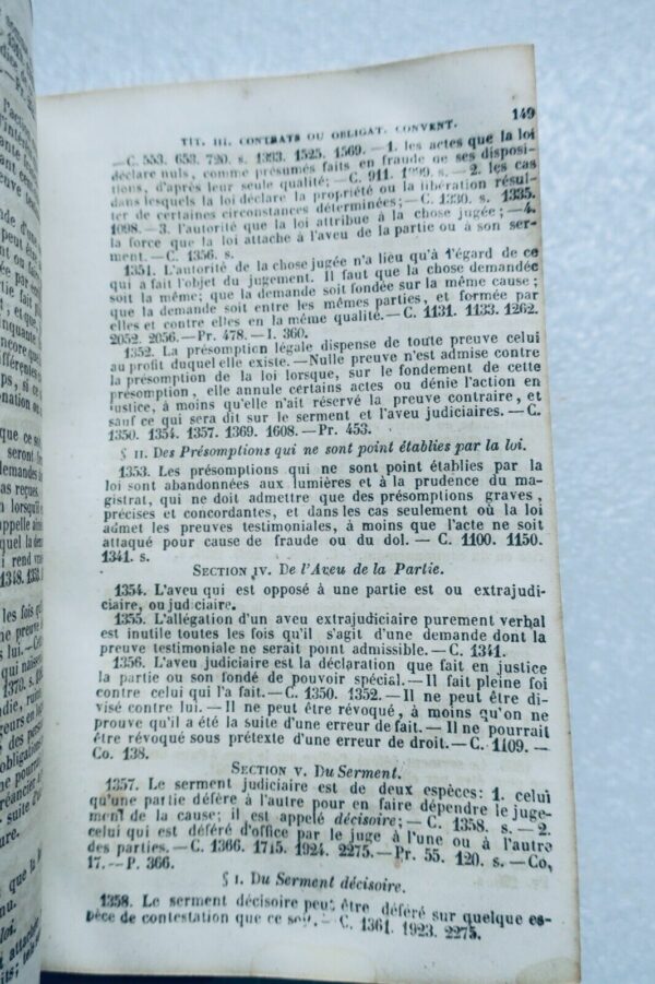 Droit Les Cinquante Codes ou Lois des Francais 1845 – Image 6