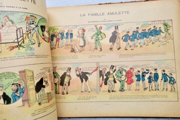 Famille Amulette à l'Institution de Tamanoir Jaboune, ill. Pinchon 1930 – Image 8