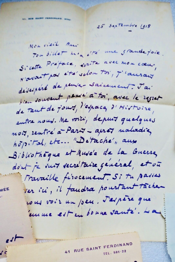 Georges Bourdon lettres autographes manuscrites à Fernand Gregh – Image 5