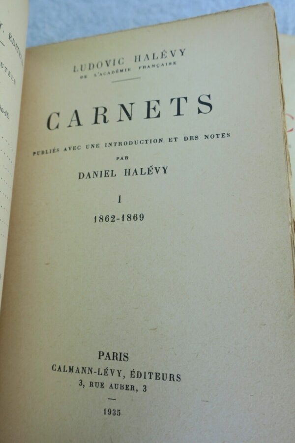 HALÉVY (Ludovic). Carnets, publiés avec une introduction et des notes... – Image 7