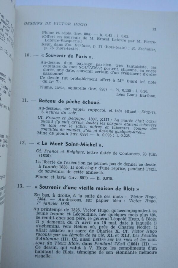 Hugo VILLE DE PARIS Maison de Victor Hugo. Catalogue 1957 – Image 6