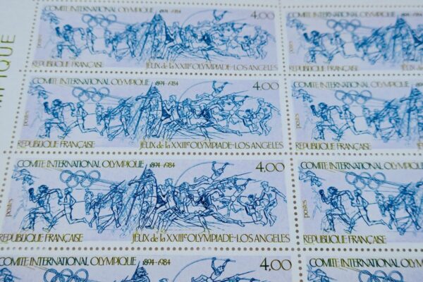 Jeux olympiques 1984 20 timbres de 4 frs JO – Image 4