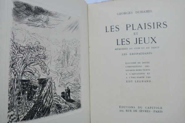 LES PLAISIRS ET LES JEUX -sur vélin nté 1930 orné o fortes & aquatintes – Image 7