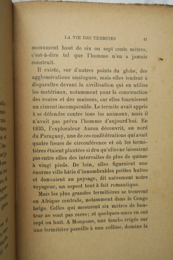 MAETERLINCK LA VIE DES TERMITES 1926 SP + dédicace – Image 6