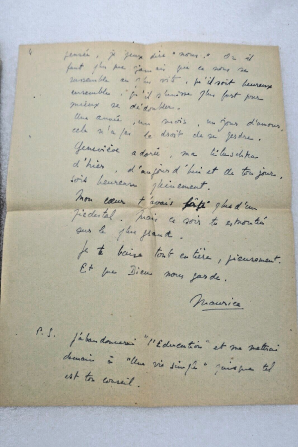 Maurice DRUON lettre autographes signée – Image 8