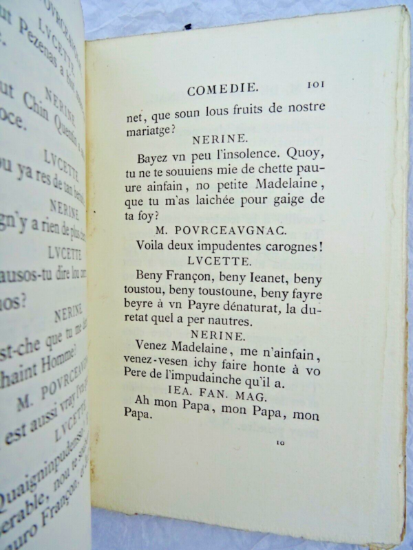 Molière Monsieur de Pourceaugnac sur vergé 1876 – Image 4