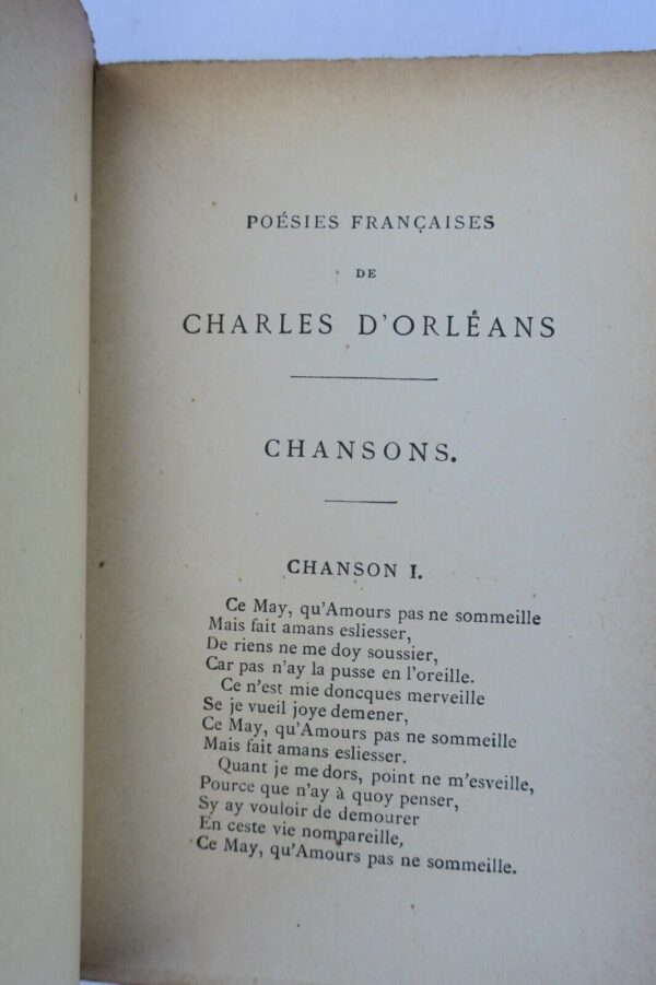 ORLEANS de Charles (HERICAULT Charles de) Poésies complètes de Charles d'Orléans – Image 6