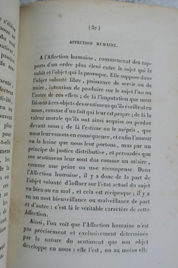 Psychologie Résumé de psychologie, par A. Tollemer 1838 – Image 8