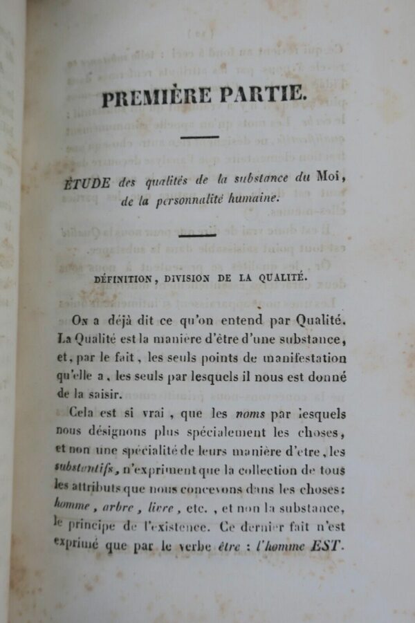 Psychologie Résumé de psychologie, par A. Tollemer 1838 – Image 9