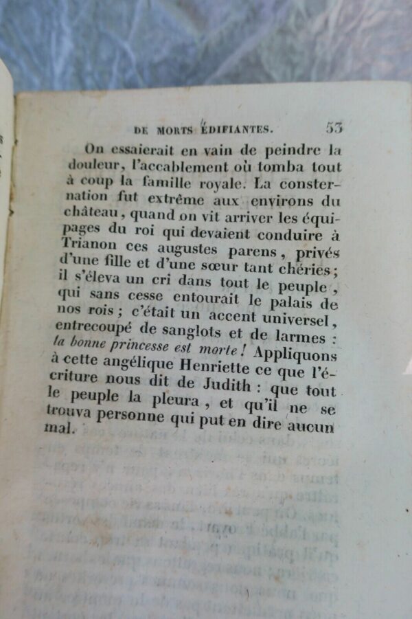 RECUEIL DE MORTS EDIFIANTES 1827 missionnaire des familles chrétiennes – Image 6