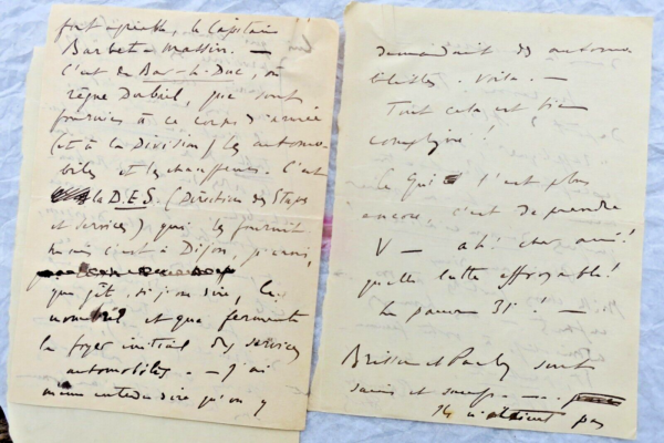 Renaldo HAHN (PROUST) lettre autographe manuscrite & signée GUERRE – Image 5