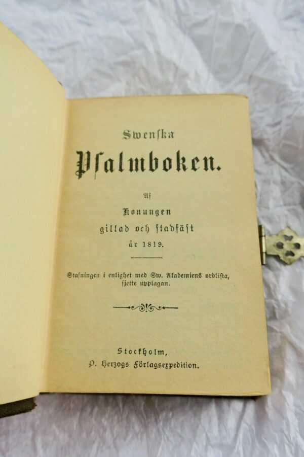 Swenska Psalmboken : Af Konungen Gillad Och Stadfustad 1897 – Image 3