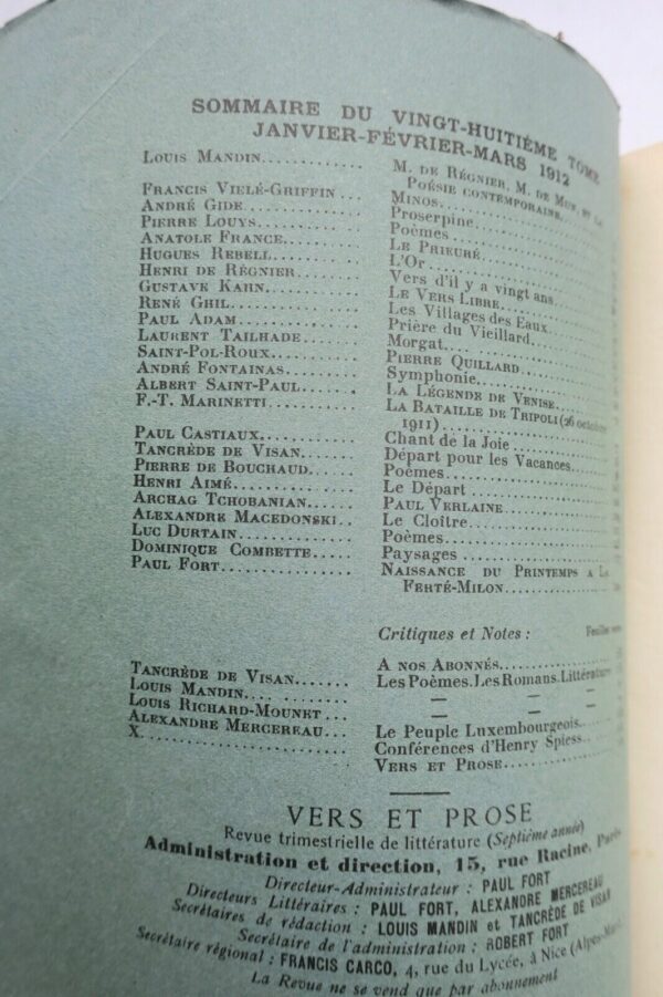 Vers et prose N°28 de la 7ème année - 1912 – Image 3