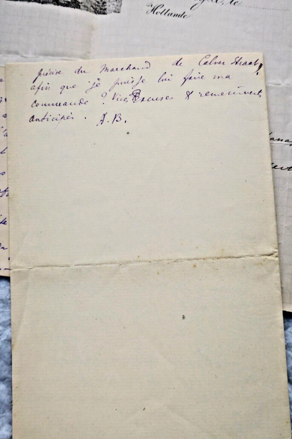 ALFRED BERL 4 billets autographes manuscrites – Image 5