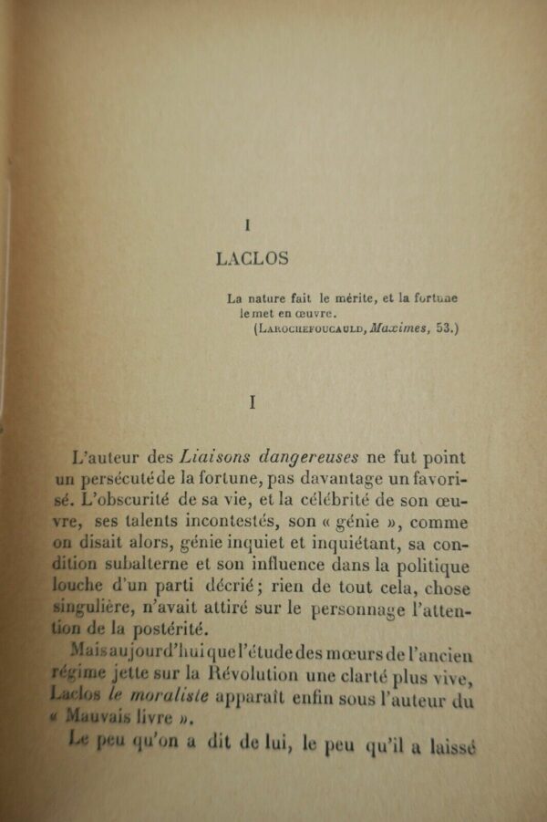 BOISJOSLIN de Notes sur Laclos et les "liaisons dangereuses 1904 – Image 6