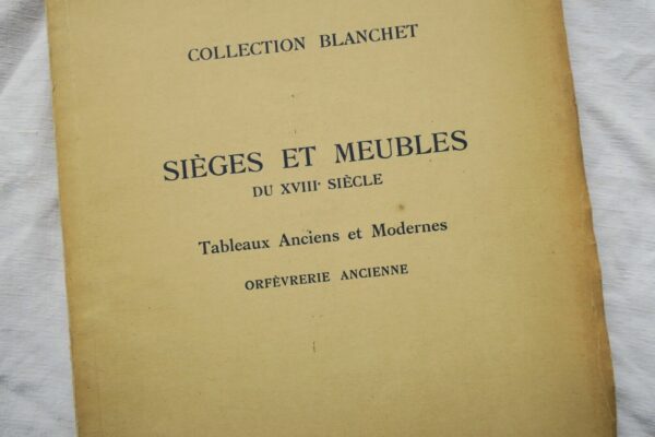 Blanchet: Sieges et meubles du XVIIIe siecle.1934 – Image 3