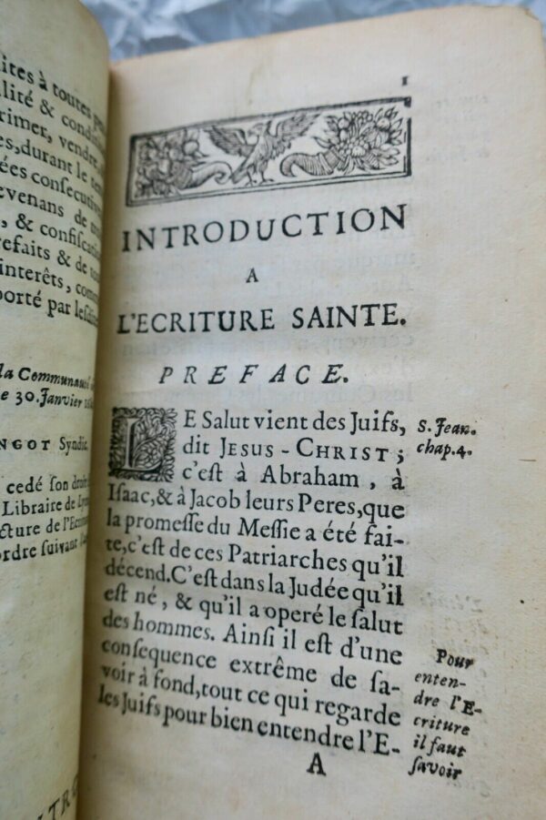 Introduction à l'Ecriture Sainte, composée en latin 1699 – Image 9