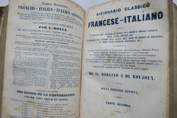 Italien Dictionnaire classique italien-français Français-italien 1843 – Image 9