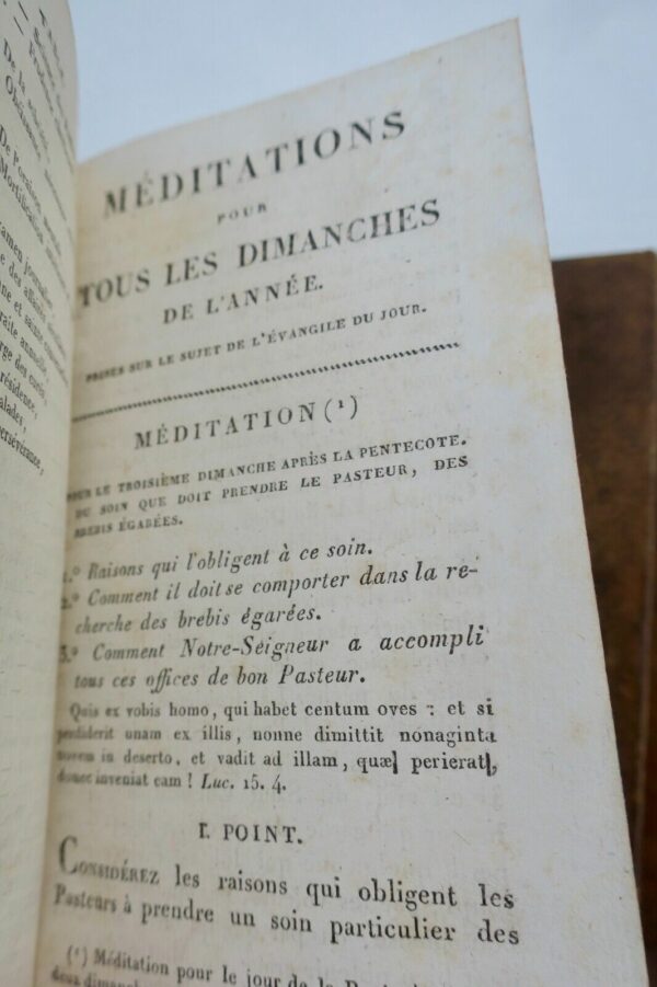 MEDITATIONS SUR LES PRINCIPALES VERITES CHRETIENNES ET ECCLESIASTIQUES 1818 – Image 5