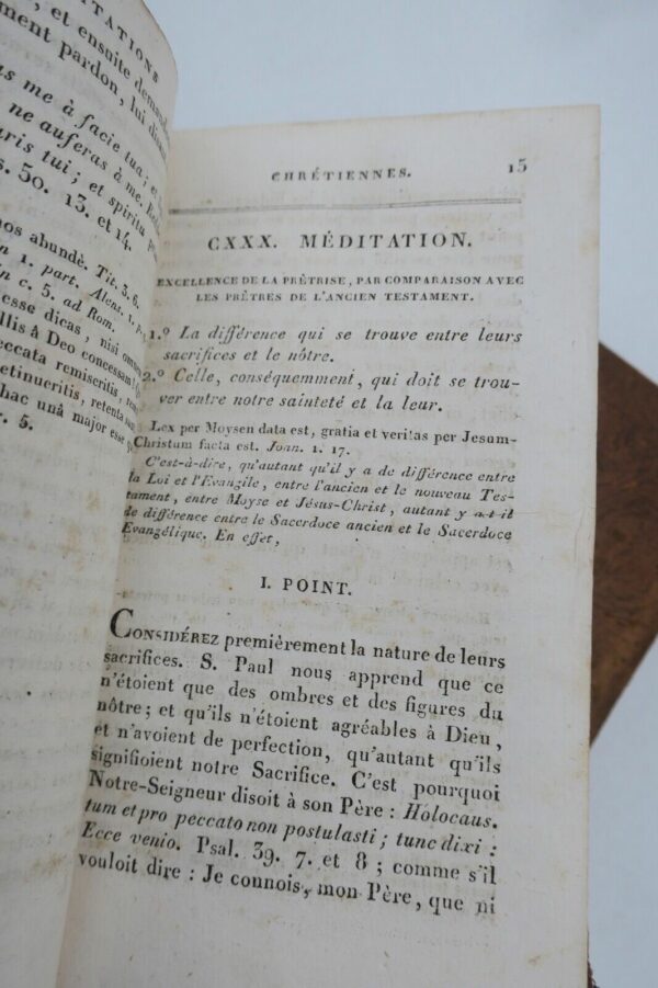 MEDITATIONS SUR LES PRINCIPALES VERITES CHRETIENNES ET ECCLESIASTIQUES 1818 – Image 10