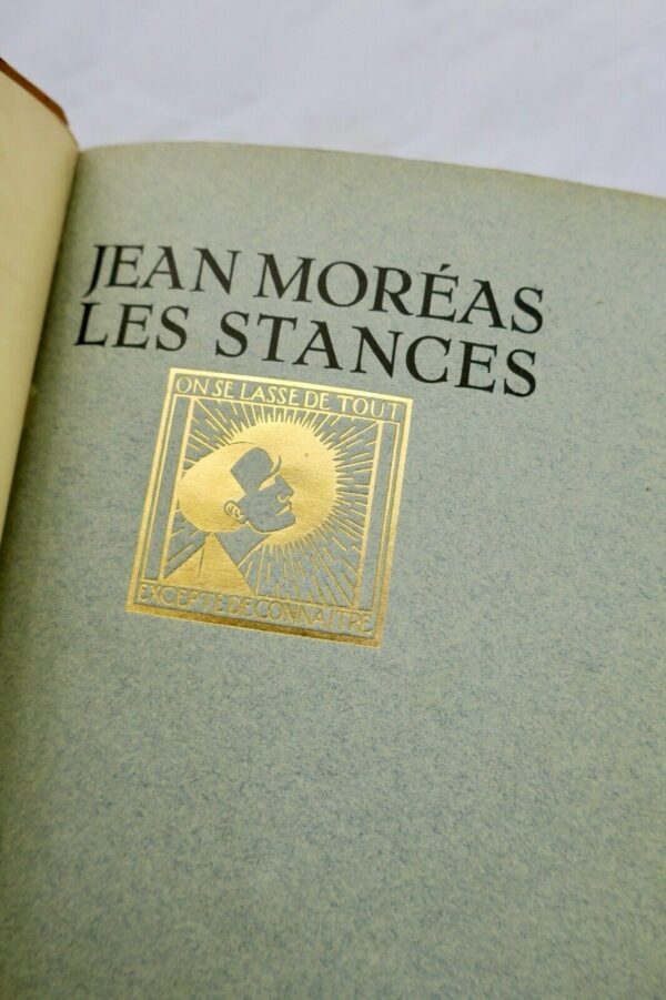 MORÉAS (Jean) Les Stances 1927