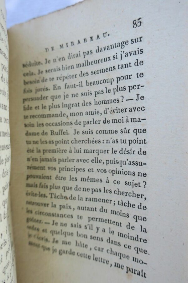 Mirabeau Lettres originales de Mirabeau, écrites du donjon de Vincennes 1803 – Image 9