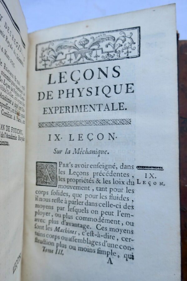 NOLLET, abbé (Jean-Antoine). Leçons de physique expérimentale 1750 – Image 5