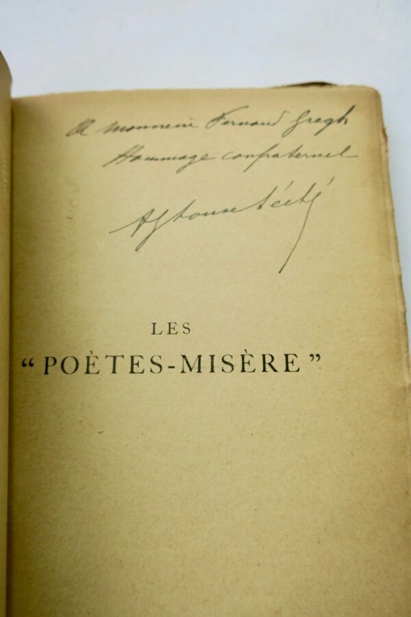 SÉCHÉ (Alphonse) Les "Poètes-Misère"  + dédicace – Image 7