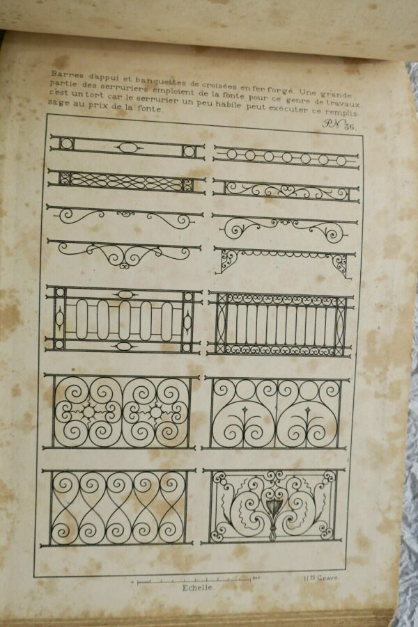 Serrure Traité de Serrurerie Artistique pour les travaux en remplissage antiques – Image 7