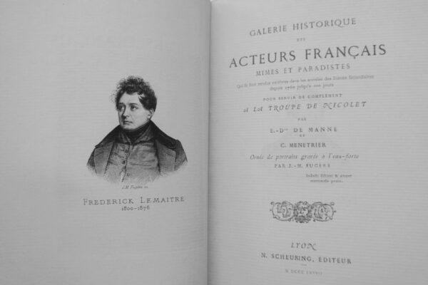 Théâtre Galerie historique des acteurs 1877 – Image 9