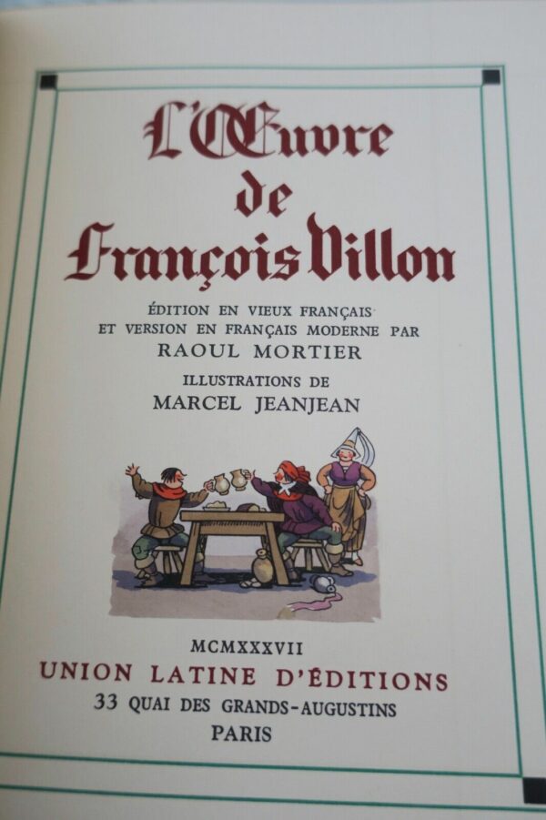 VILLON (François). - L'Oeuvre de François Villon ill-par Jeanjean – Image 14