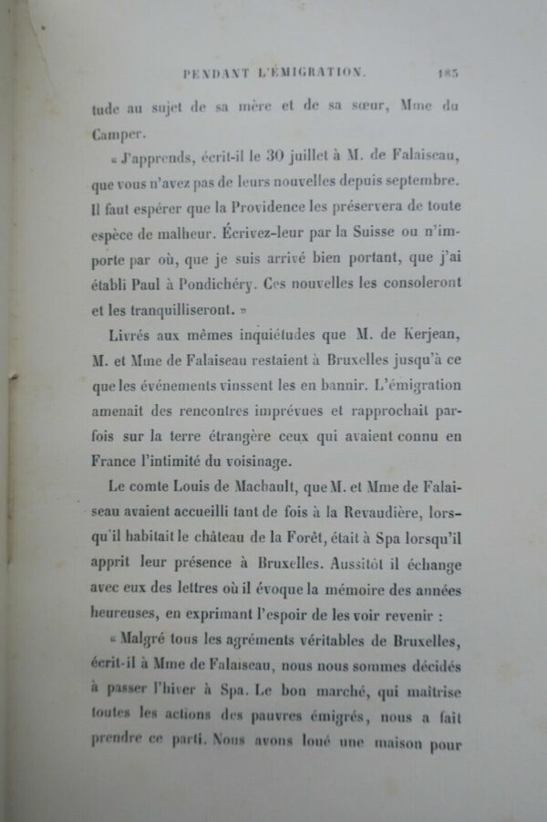 Adélaïde de Kerjean, marquise de Falaiseau, vie d'une femme pendant l'émigration – Image 5