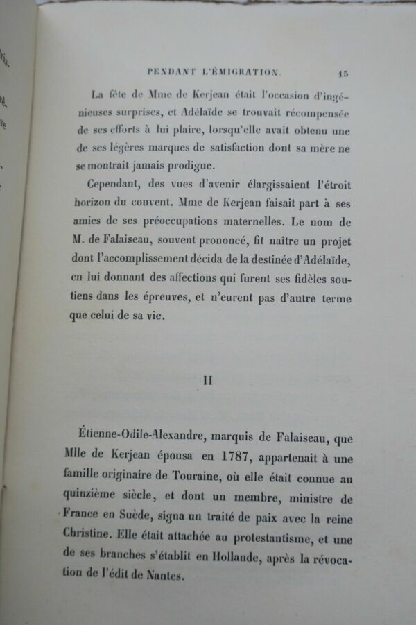 Adélaïde de Kerjean, marquise de Falaiseau, vie d'une femme pendant l'émigration – Image 9