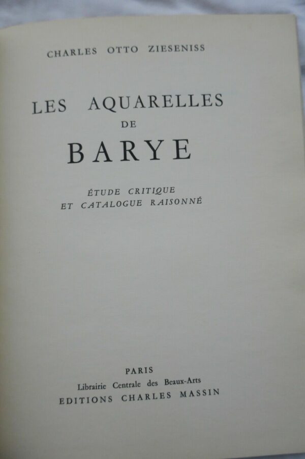 Barye Les Aquarelles de Barye. Etude critique et catalogue raisonné – Image 10