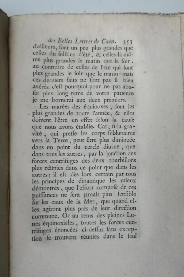 CAEN MEMOIRES DE L'ACADEMIE DES BELLES LETTRES DE CAEN 1755 – Image 3