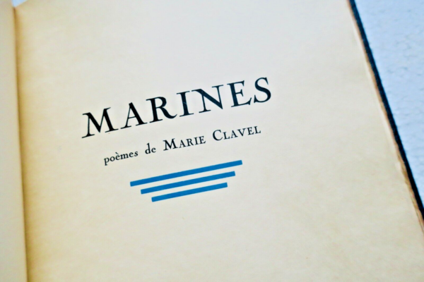 CHARCOT CLAVEL Marines. Aux rythmes des jours. Poèmes de Marie Clavel – Image 4