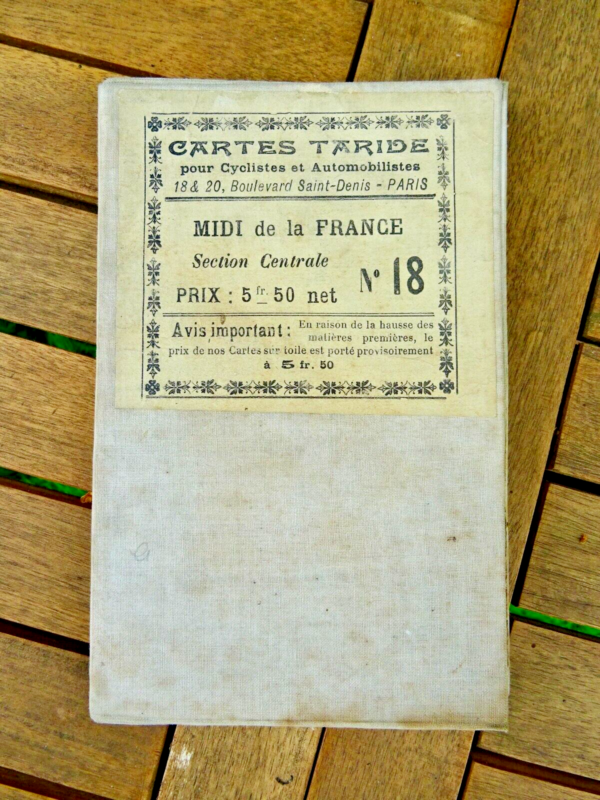 Carte Taride MIDI DE LA FRANCE SECTION CENTRALE – Image 4