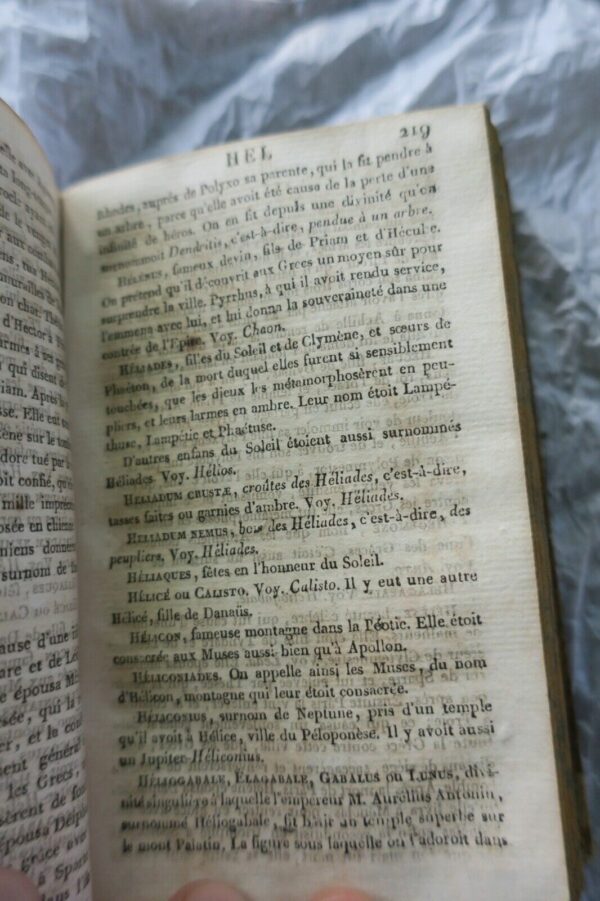 Chompré Dictionnaire abrégé de la Fable, pour l'intelligence des poëtes..1824 – Image 6